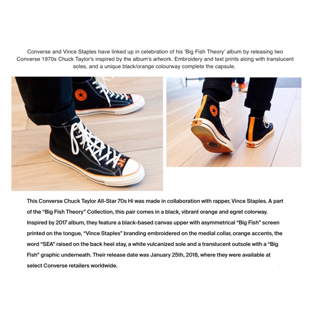 Converse Vince Staples Big Fish Theory Hi-Tops - Picture 2 of 16
